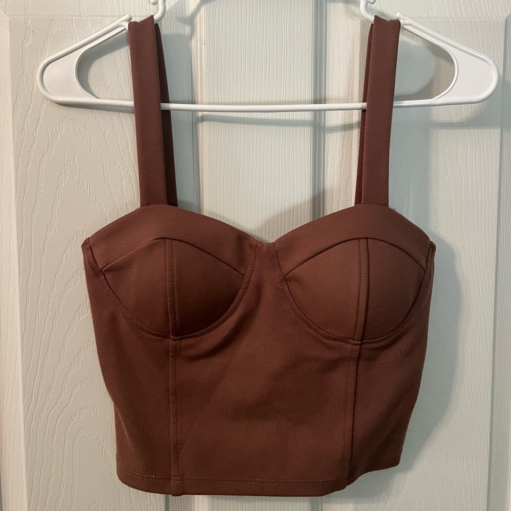 Shinestar cropped tank top size small